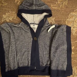 Little Girl’s Hooded Cardigan Poncho